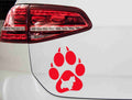 aufkleber-westie-hundepfote-mit-silhouette-rot