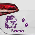 autoaufkleber-australischer-schaeferhund-kopf-mit-pfoten-wunschname-violett