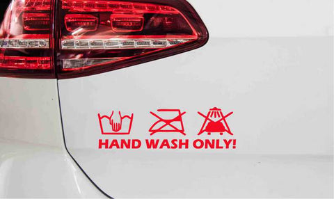 Hand Wash Only JDM Autoaufkleber
