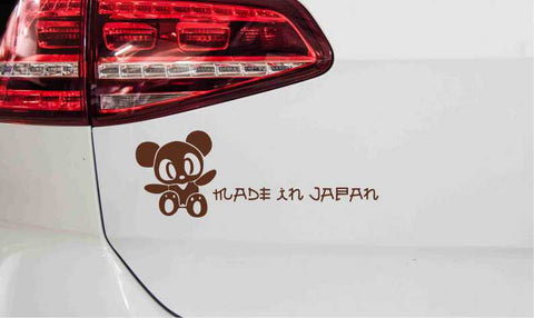 JDM Made in Japan mit Teddy Autoaufkleber