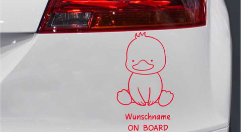 autoaufkleber-kleine-ente-mit-wunschnamen-rot