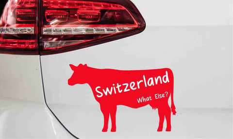 Kuh Silhouette Aufkleber What else