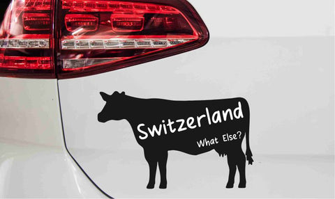 Kuh Silhouette Aufkleber What else