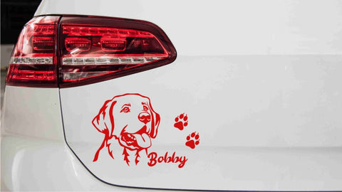 autoaufkleber-labrador-kopf-mit-wunschnamen-rot