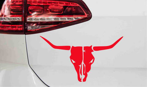 Rinderschädel Texas Longhorn Autoaufkleber