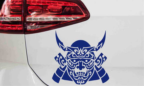 Samurai Maske Autoaufkleber