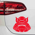autoaufkleber-samurai-maske-rot