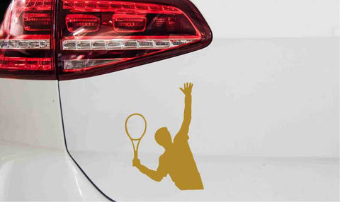 Tennis Spieler Autoaufkleber
