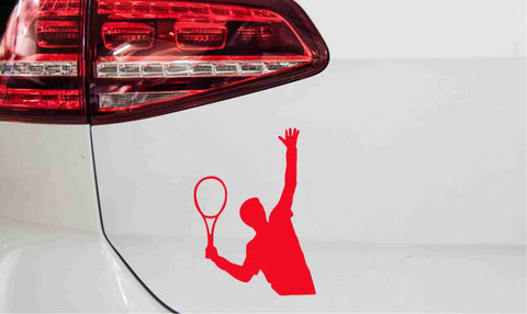 Tennis Spieler Autoaufkleber