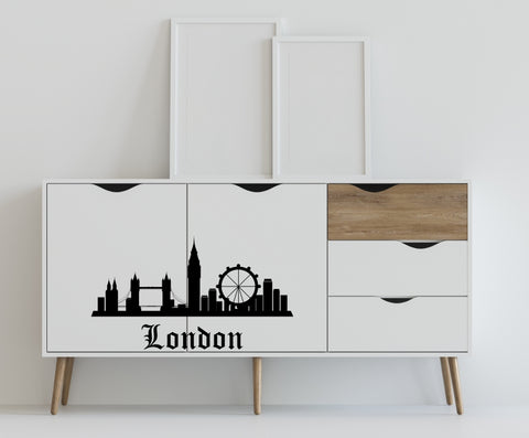 London 2 Skyline Möbeltattoo