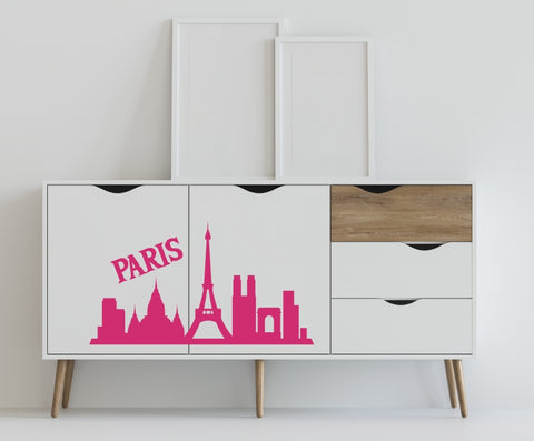 Paris 2 Skyline Möbeltattoo