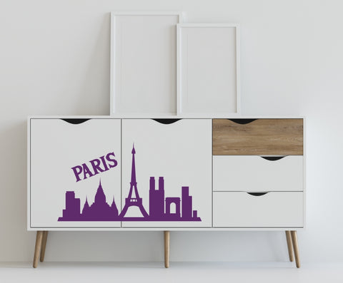 Paris 2 Skyline Möbeltattoo